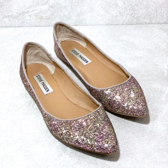steve madden glitter flats